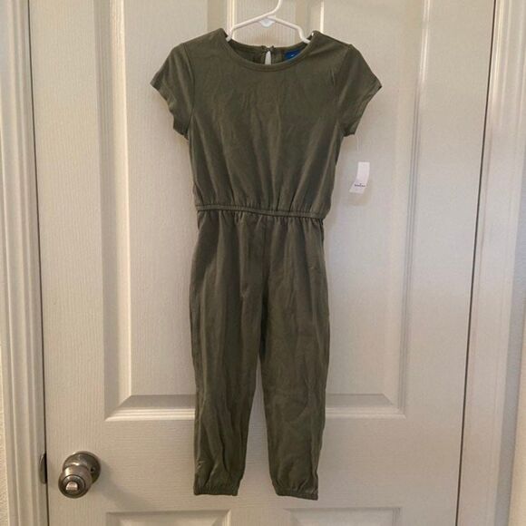 Old Navy Toddler Girls Green Short Sleeved Jumpsuit Size 3T NWT - Picture 1 of 8